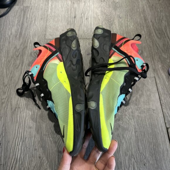 Nike React Element 87 Mens 10 Shoes Hyper Fusion Volt Racer Running Sneakers - Picture 10 of 11